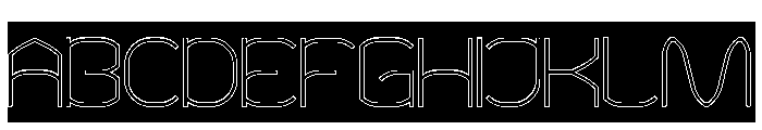 POLYMATH-Hollow-Inverse Font UPPERCASE