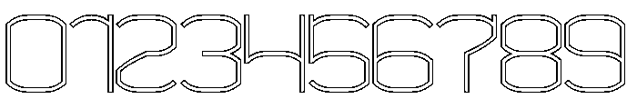 POLYMATH-Hollow Font OTHER CHARS