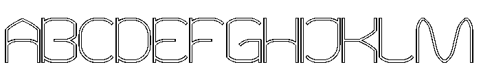 POLYMATH-Hollow Font UPPERCASE