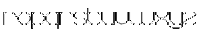 POLYMATH-Hollow Font LOWERCASE