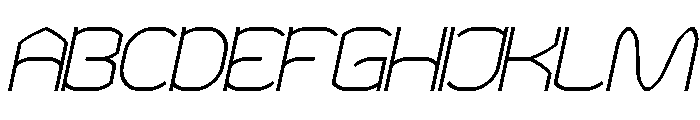 POLYMATH Italic Font UPPERCASE