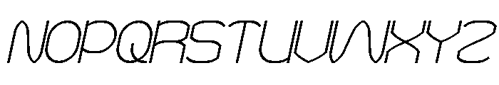 POLYMATH Italic Font UPPERCASE