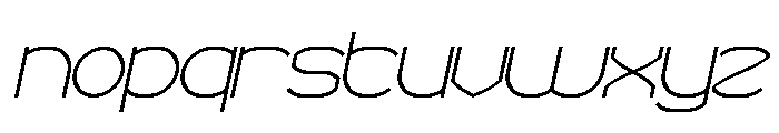 POLYMATH Italic Font LOWERCASE