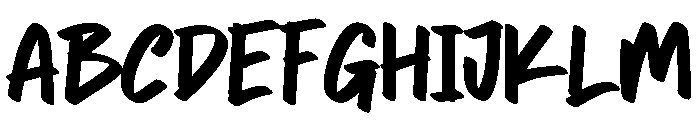 Pocing Font UPPERCASE