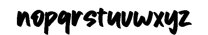 Pocing Font LOWERCASE