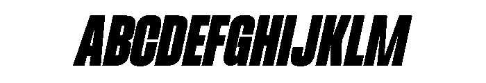 Pocity Italic Font UPPERCASE