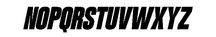 Pocity Italic Font UPPERCASE