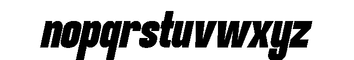 Pocity Italic Font LOWERCASE