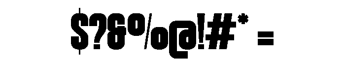 Pocity Regular Font OTHER CHARS