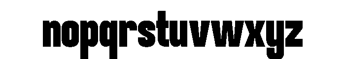 Pocity Regular Font LOWERCASE