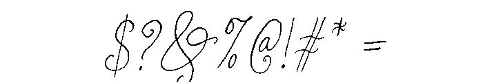 Poetry Velvet Italic Font OTHER CHARS