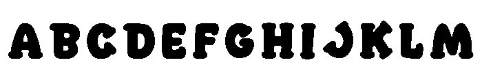 Pogo Puff Font UPPERCASE