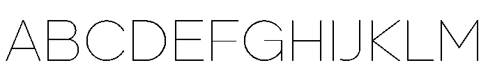 Pogonia Thin Font UPPERCASE