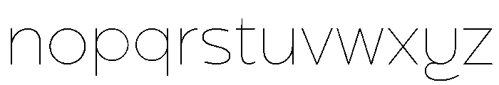 Pogonia Thin Font LOWERCASE
