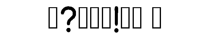 Point Regular Font OTHER CHARS