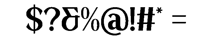 Poised Strength Font OTHER CHARS