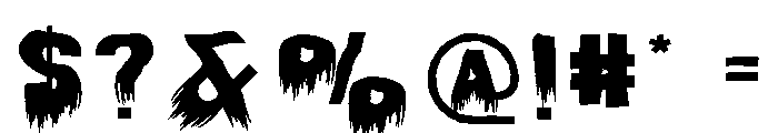 Poison Blood Font OTHER CHARS