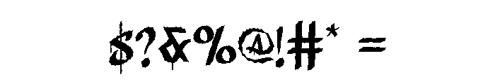 Poisonous Font OTHER CHARS