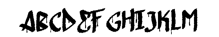 Poisonous Font UPPERCASE