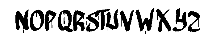 Poisonous Font UPPERCASE