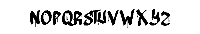 Poisonous Font LOWERCASE