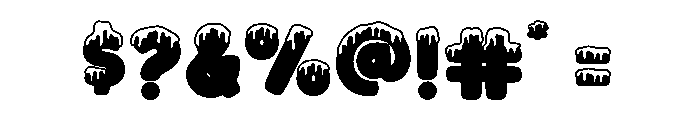 Polar Frozen Font OTHER CHARS