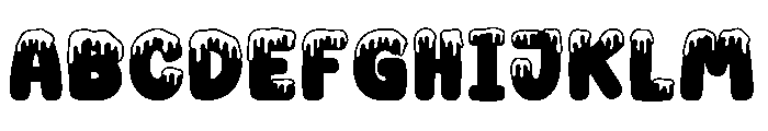 Polar Frozen Font UPPERCASE