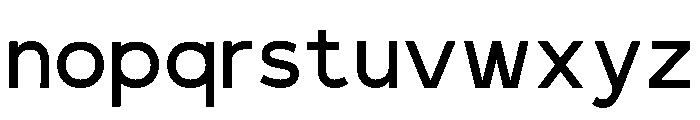 Polargo Regular Font LOWERCASE