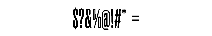 Polaris Condensed Font OTHER CHARS