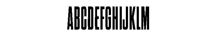 Polaris Condensed Font UPPERCASE