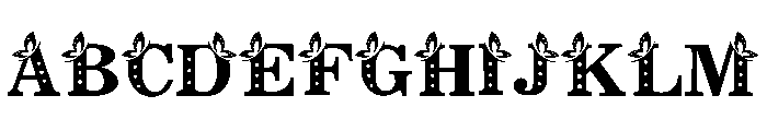 Polka Butterfly Font UPPERCASE