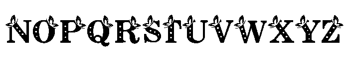 Polka Butterfly Font UPPERCASE