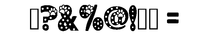 Polka Cat Regular Font OTHER CHARS