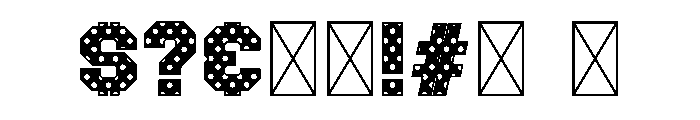 Polka Dot B Font OTHER CHARS