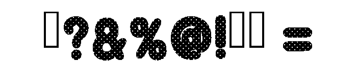 Polkadots Playful Regular Font OTHER CHARS