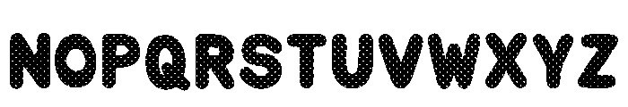 Polkadots Playful Regular Font UPPERCASE