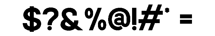 Polyarny Regular Font OTHER CHARS