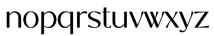 Polyera Regular Font LOWERCASE