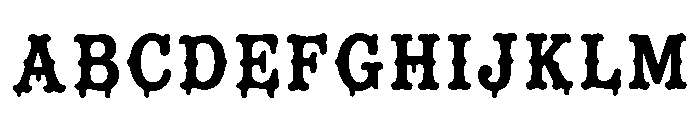 Pomat Regular Font UPPERCASE