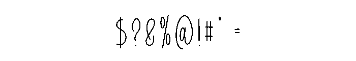 Pondred Holiday Font OTHER CHARS