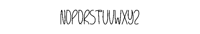Pondred Holiday Font LOWERCASE