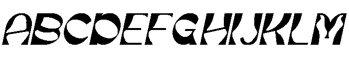 Ponno Italic Font UPPERCASE