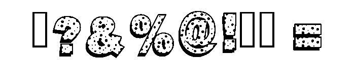 Pop Art Retro Regular Font OTHER CHARS