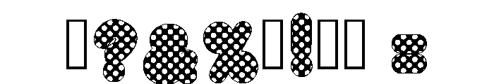 Pop Dot Regular Font OTHER CHARS