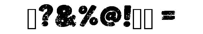 Pop Grunge Regular Font OTHER CHARS