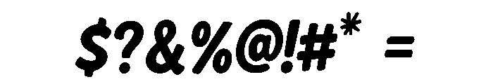 PopThick Font OTHER CHARS