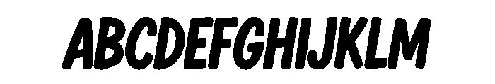 PopThick Font UPPERCASE