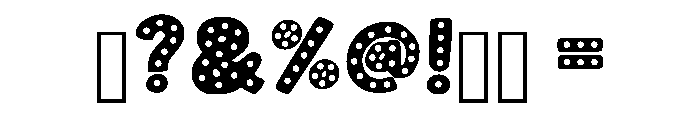 Popka Dots Regular Font OTHER CHARS
