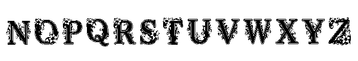 Poplar Regular Font UPPERCASE