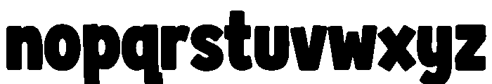 Poporama Font LOWERCASE
